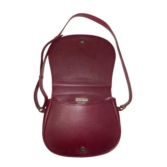 Cartier Vintage Must De Cartier Burgundy Saddle Crossbody Bag W/Dust bag - Picture 5 of 16